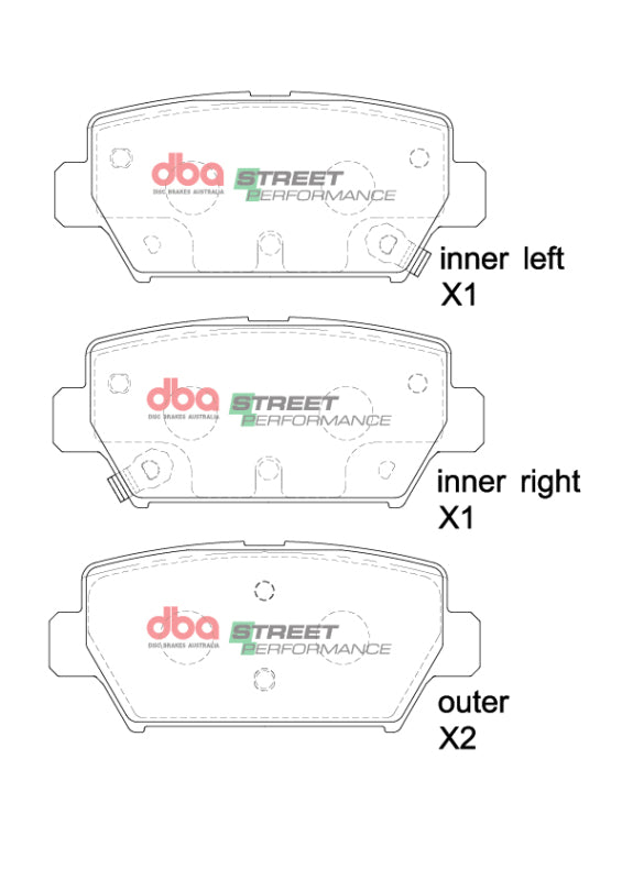 DBA SP Performance Brake Pads - DBA 2018+ Mitsubishi Eclipse Cross SP Performance Rear Brake Pads