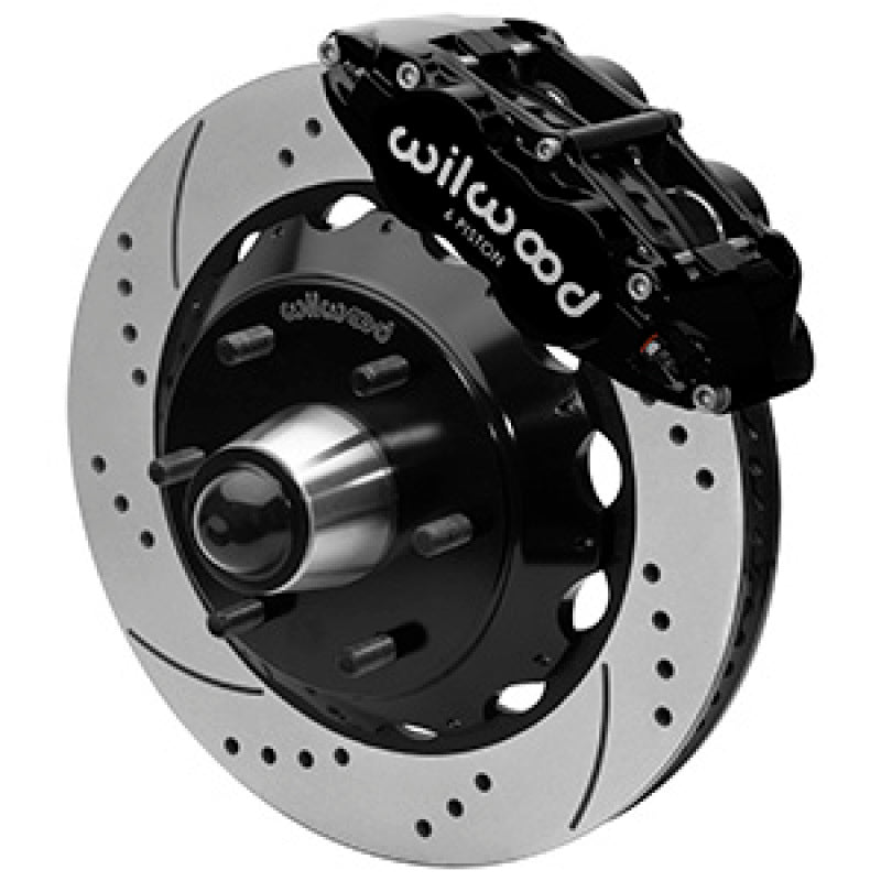 WIL Superlite Brake Kit - Wilwood Forged Narrow Superlite 6R Front Big Brake Kit 14.00in Drilled Rotors 67-86 GM C1500 - Black