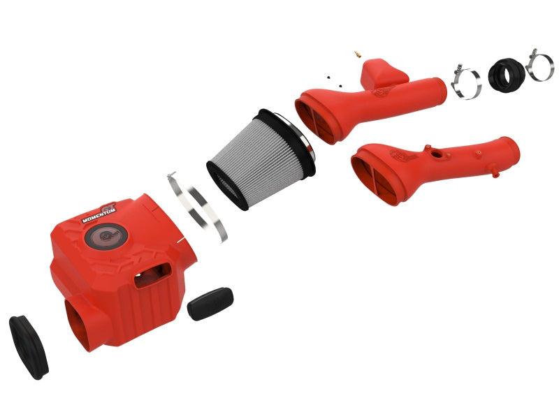 AFE Momentum GT Cold Air Intakes - aFe Momentum GT Red Edition Cold Air Intake System w/ Pro DRY S Filt Toyota FJ Cruiser 07-23 V6-4.0L