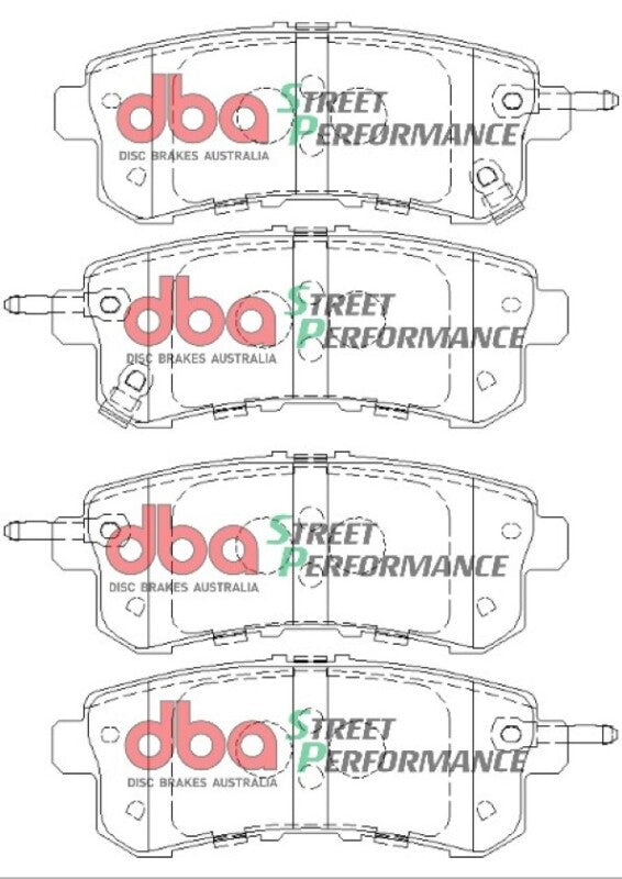 DBA SP Performance Brake Pads - DBA 11-13 Infiniti QX56 (Rear Rotor) SP Performance Rear Brake Pads