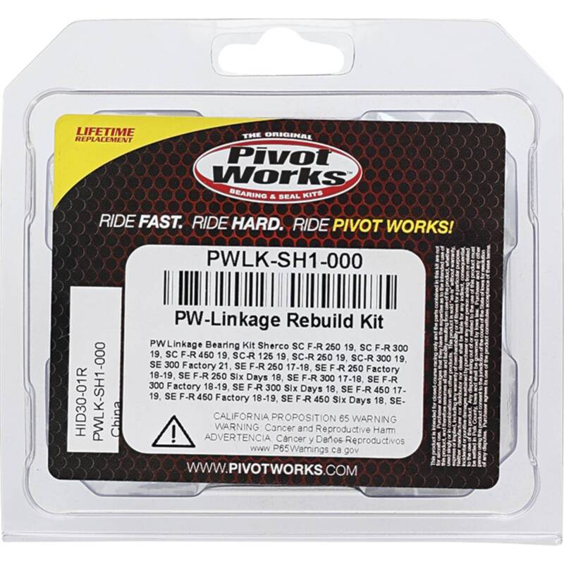 PIV Linkage Rebuild Kit - Pivot Works 2019 Sherco SC-R 125 Linkage Bearing Kit