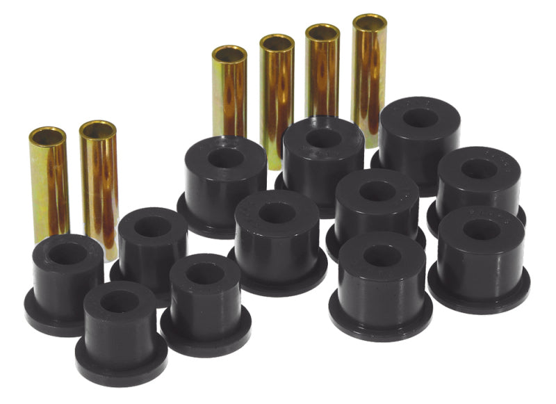 PRO Spring/Shackle Bush- Blk - Prothane 88-98 GM 2/4wd Rear Spring & Shackle Bushings - Black