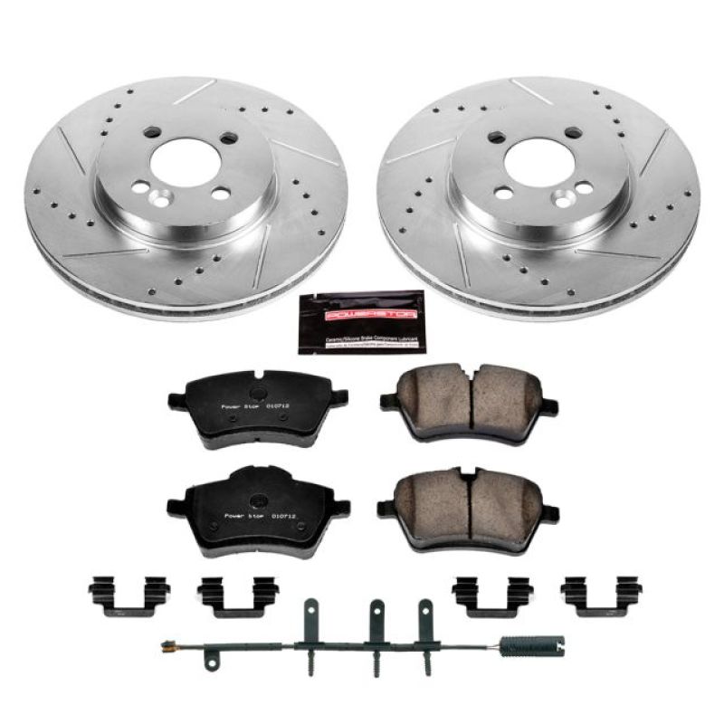 PSB Z23 Evolution Kit - Power Stop 07-08 Mini Cooper Front Z23 Evolution Sport Brake Kit