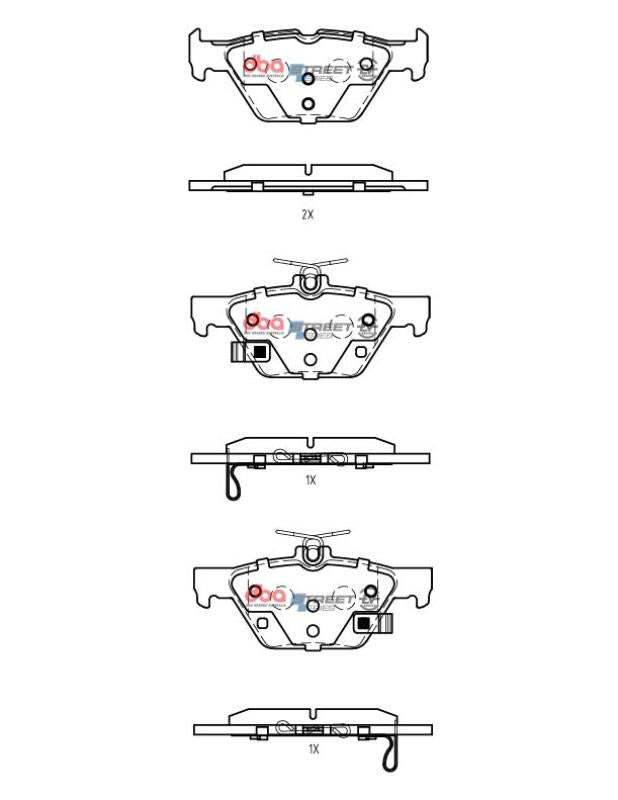 DBA Street Series Brake Pads - DBA 19-21 Subaru Ascent Rear SSEV Street Series Brake Pads