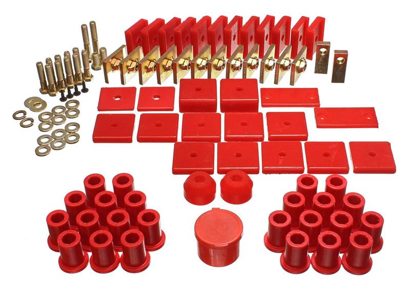 ES Hyper-Flex Sets - Red - Energy Suspension 64-78 Toyota FJ40 Land Cruiser Red Hyper-Flex Master Bushing Set