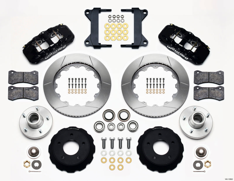 WIL Aero Brake Kit - Wilwood AERO6 Front Hub Kit 14.00 Chevy C-10 60-87 CPP Drop Spindle