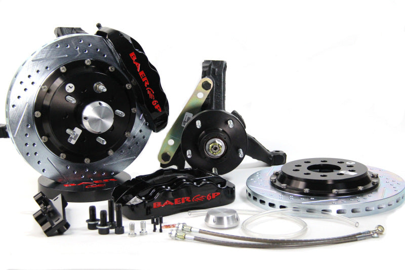 BAE Pro Brake Kits - Baer Brakes 94-96 Chevrolet Impala 13in Pro+ Front Brake Kit-Black-