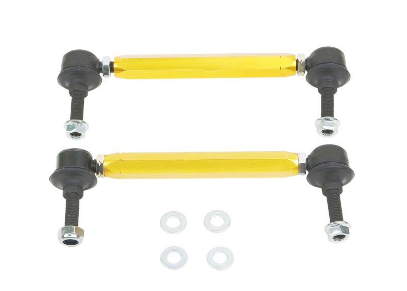 WL Sway Bar Links - Whiteline Universal Swaybar Link Kit-Heavy Duty Adj Steel Ball w/ 10mm Ball/Ball