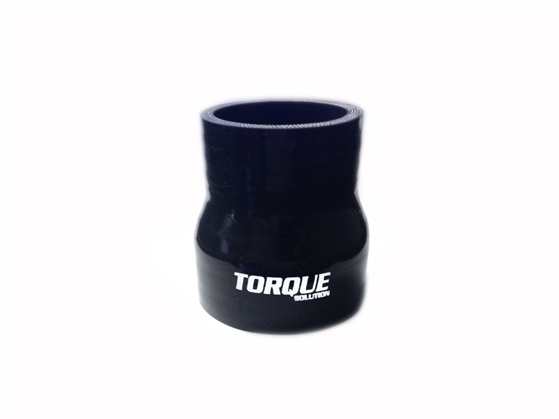 TQS Silicone Couplers - Black - Torque Solution Transition Silicone Coupler: 2 inch to 2.5 inch Black Universal
