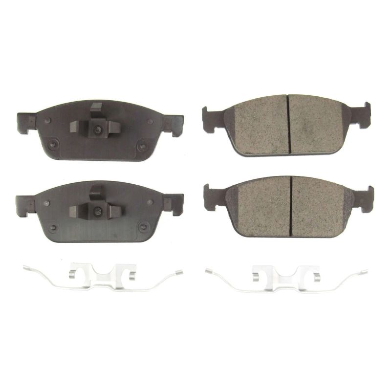 PSB Z17 Evolution Brake Pads - Power Stop 17-19 Ford Escape Front Z17 Evolution Ceramic Brake Pads w/Hardware