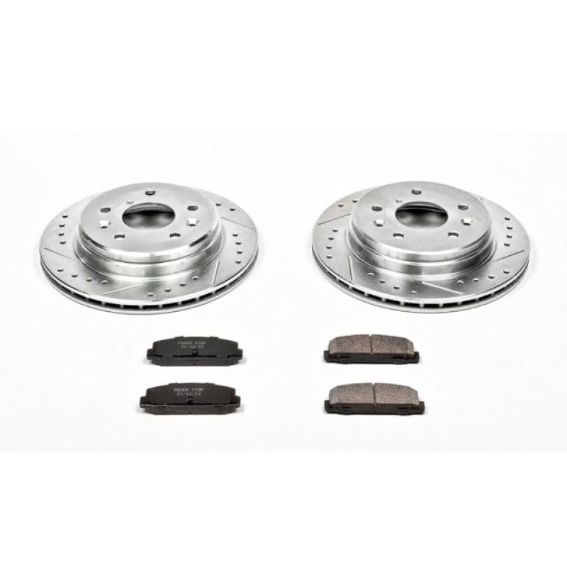 PSB Z23 Evolution Kit - Power Stop 86-91 Mazda RX-7 Rear Z23 Evolution Sport Brake Kit
