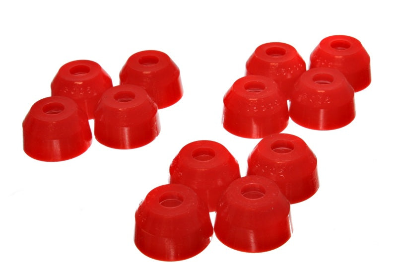 ES Dust Boots - Red - Energy Suspension Tie-Rod End Boot - Round (12) - Red