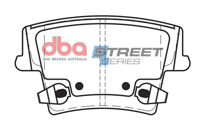 DBA Street Series Brake Pads - DBA 09-19 Dodge Challenger V6 AWD Street Series Rear Brake Pads