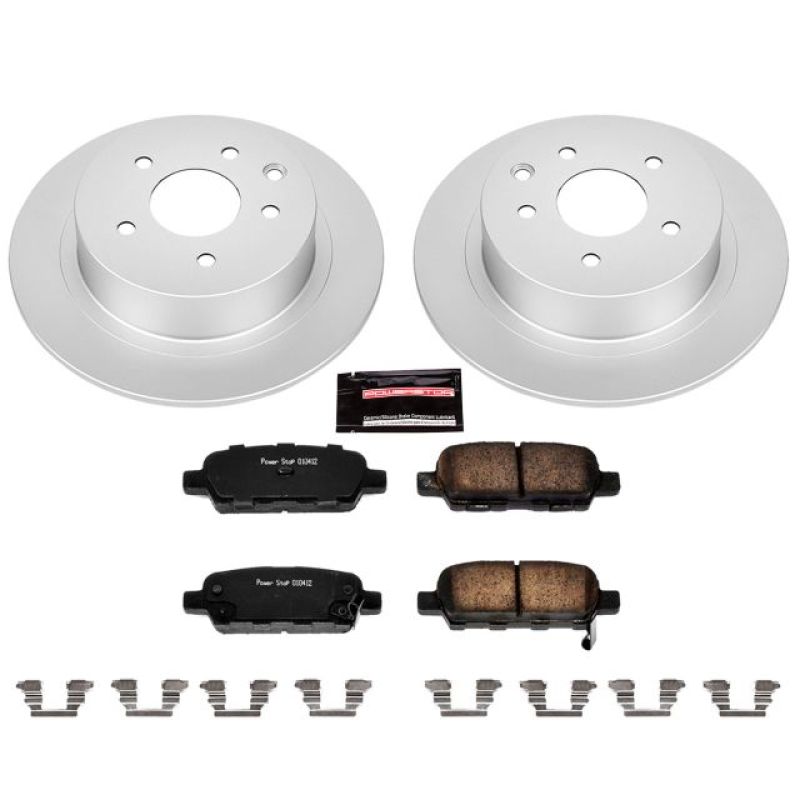 PSB Z17 Evolution Coated Kit - Power Stop 02-06 Nissan Altima Rear Z17 Evolution Geomet Coated Brake Kit