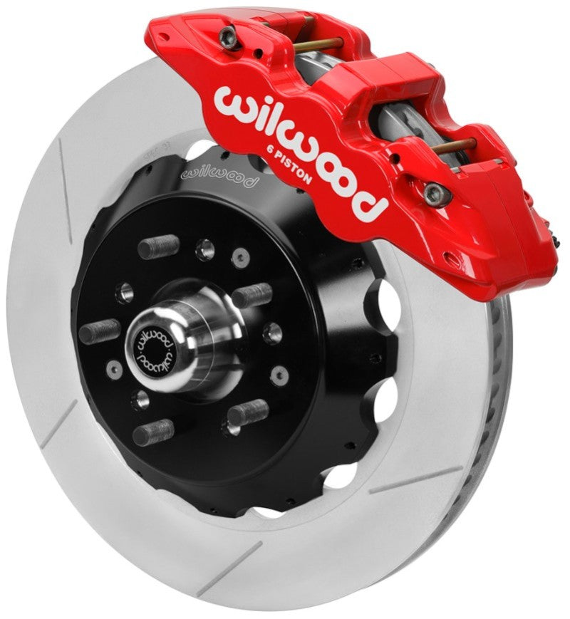 WIL Aero Brake Kit - Wilwood 70-81 FBody/75-79 A&XBody AERO6 Frt BBK 14in Rtr Red Calipers Use w/ Pro Drop Spindle