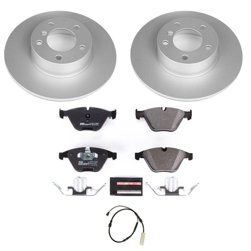 PSB Euro-Stop Kit - Power Stop 13-15 BMW X1 Front Euro-Stop Brake Kit
