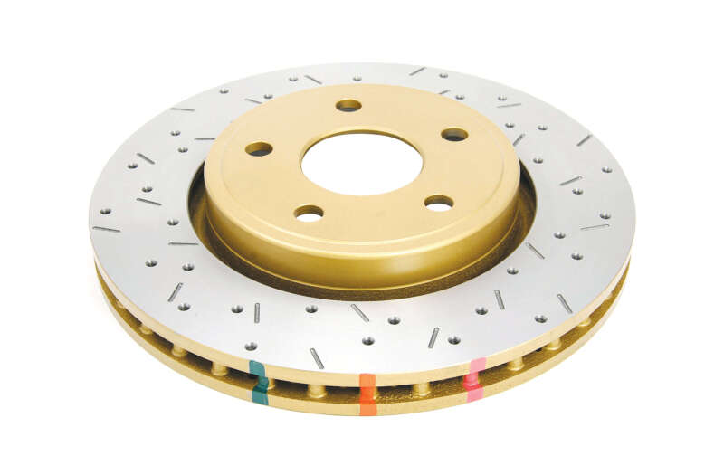 DBA 4000 Slot&Drill Rotors - DBA 06-10 Jeep Commander Front 4000 Series Drilled & Slotted Rotor