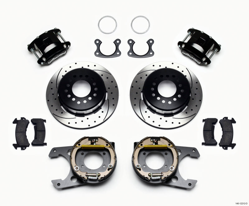WIL D154 Brake Kit - Wilwood D154 P/S Park Brake Kit Drilled Small Ford 2.50in Offset