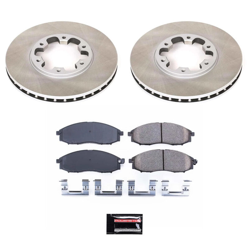 PSB Semi-Coated Rotor Kits - Power Stop 00-04 Nissan Xterra Front Semi-Coated Rotor Kit