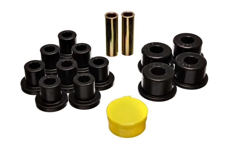 ES Spring/Shackle Bush - Black - Energy Suspension 6/74-80 MG MGB Black Rear Leaf Spring Bushing Set