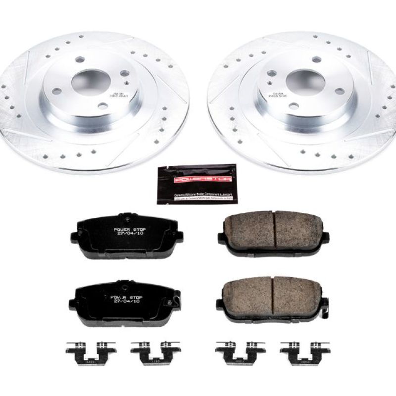 PSB Z23 Evolution Kit - Power Stop 17-19 Fiat 124 Spider Rear Z23 Evolution Sport Brake Kit