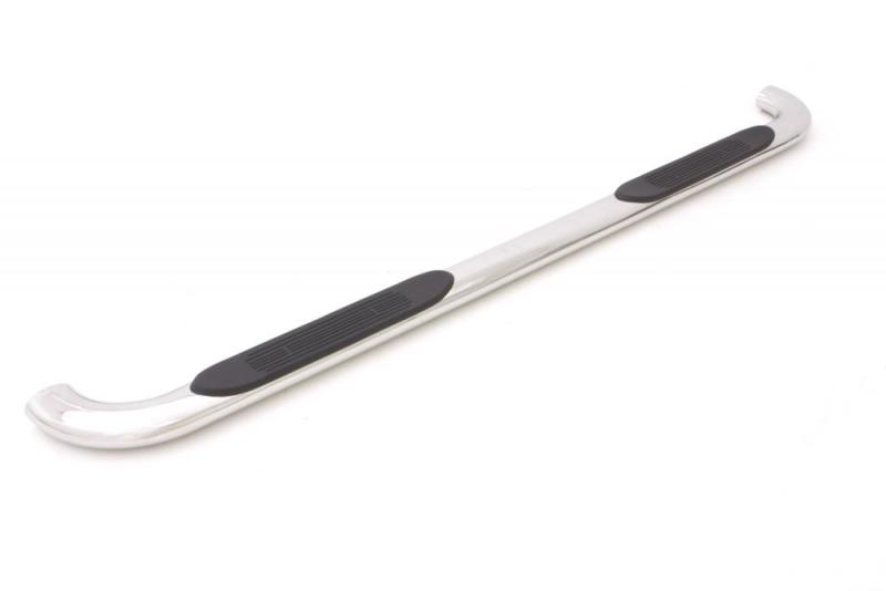 LND Nerf Bars - Polished - Lund 2019 Chevy Silverado 1500 Double Cab 4In Oval Curved SS Nerf Bars - Polished Stainless