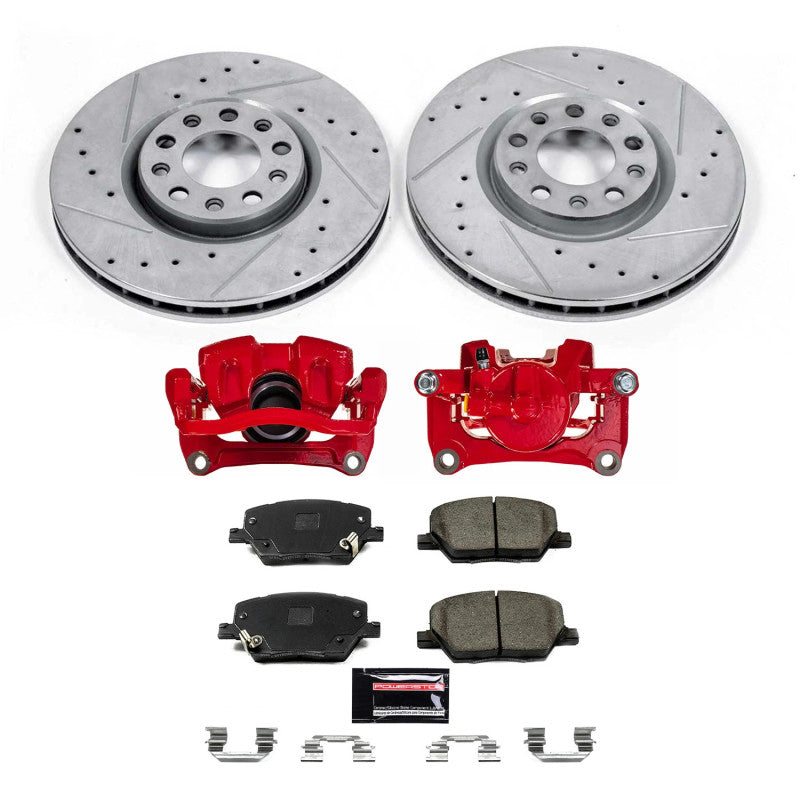 PSB Z23 Evolution Kit w/Cals - Power Stop 16-18 Fiat 500X Front Z23 Evolution Kit w/Calipers