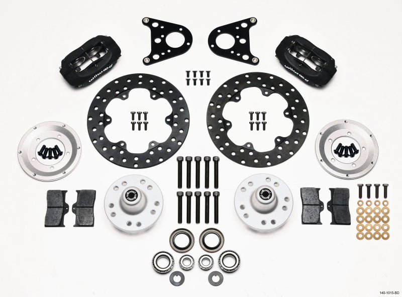 WIL Dynalite Brake Kit - Wilwood Forged Dynalite Front Drag Kit Drilled Rotor Art Morrison Strut