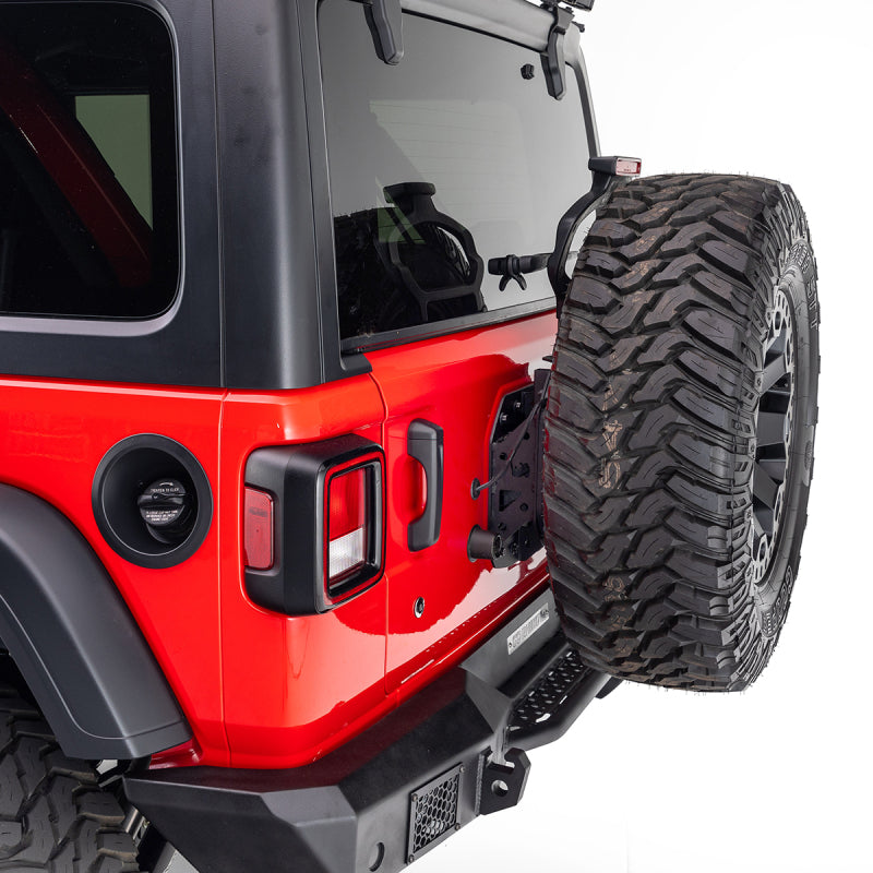 GOR Rockline Bumper - Go Rhino 18-20 Jeep Wrangler JL/JLU Rockline Spare Tire Relocation