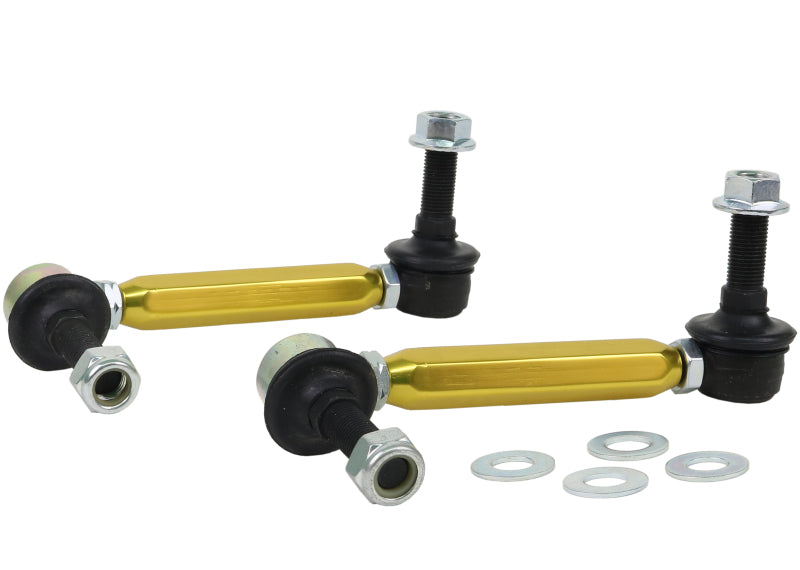 WL Sway Bar Links - Whiteline Universal Sway Bar - Link Assembly Heavy Duty 150mm-175mm Adjustable Steel Ball