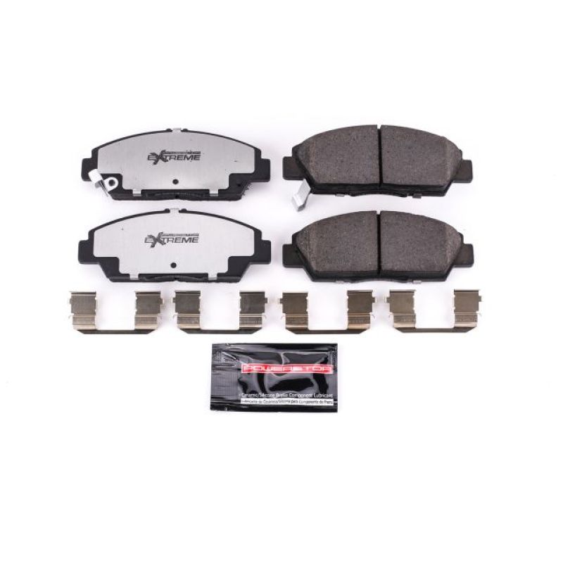 PSB Z26 Extreme Brake Pads - Power Stop 92-96 Honda Prelude Front Z26 Extreme Street Brake Pads w/Hardware