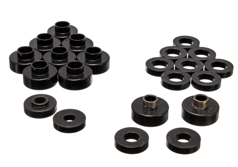 ES Body Mounts - Black - Energy Suspension CJ5-7 Body Mounts - Black