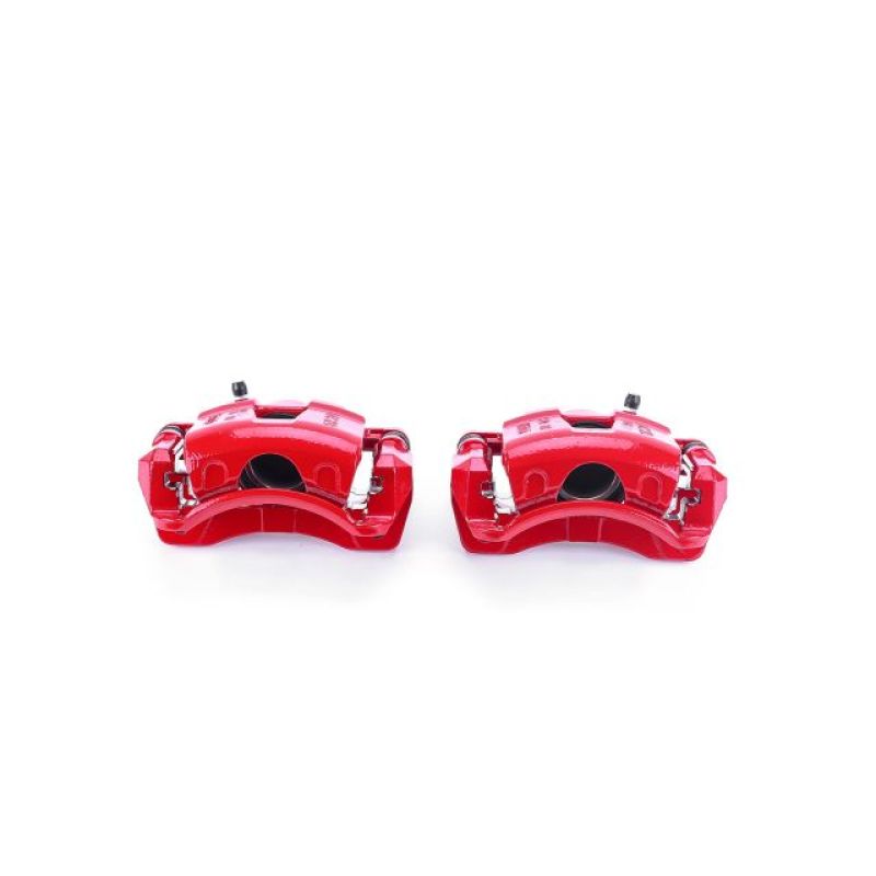 PSB Red Calipers - Power Stop 04-11 Chevrolet Aveo Front Red Calipers w/Brackets - Pair