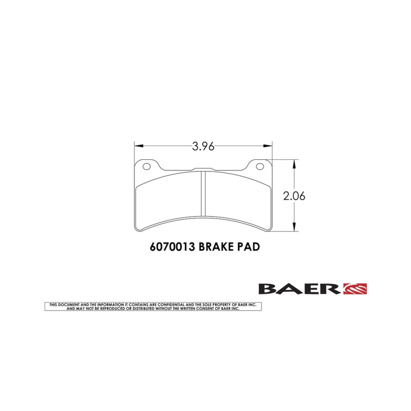 BAE Replacement Pads - Baer Brakes Replacement Pads for Select Baer S4 Caliper