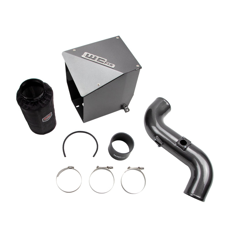 WCF Intake Kit - Wehrli 11-16 Chevrolet Duramax LML 4in Intake Kit - Bronze Chrome