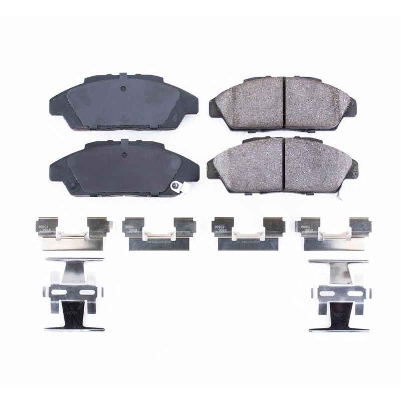 PSB Z17 Evolution Brake Pads - Power Stop 90-93 Honda Accord Front Z17 Evolution Ceramic Brake Pads w/Hardware