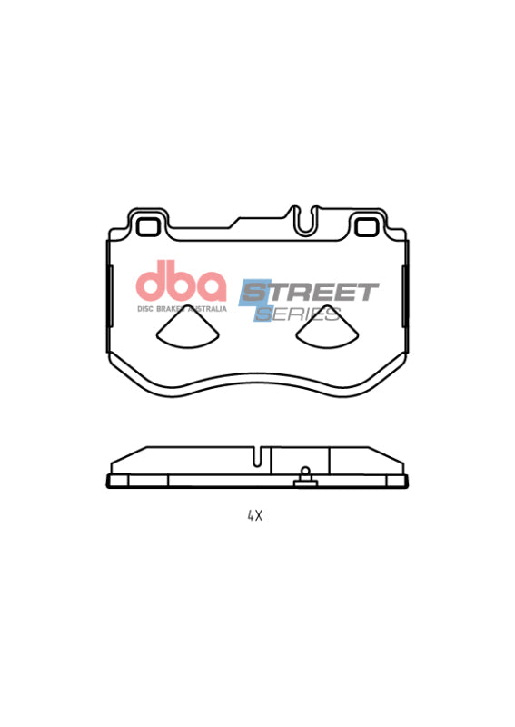 DBA Street Series Brake Pads - DBA 19-20 Mercedes-Benz C300 AMG Sport Package Front Street Series Brake Pads