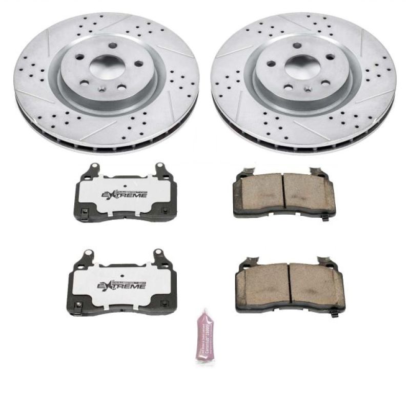 PSB Z26 Street Warrior Kit - Power Stop 10-15 Chevrolet Camaro Front Z26 Street Warrior Brake Kit