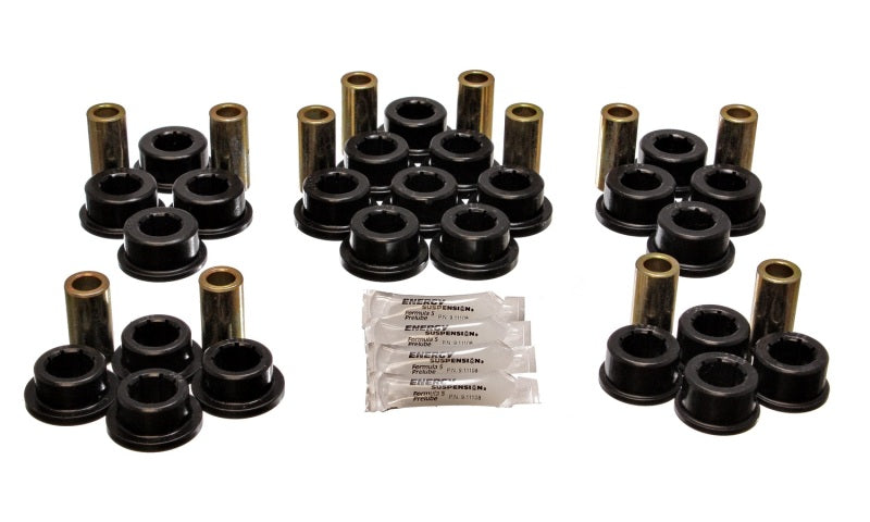 ES Cntrl Arm Bushings - Black - Energy Suspension 87-92 Toyota Supra Black Rear Control Arm Bushing Set