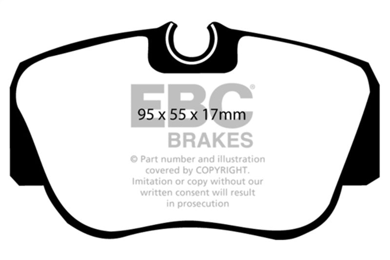 EBC Ultimax2 Brake Pad Sets - EBC 84-86 Mercedes-Benz 190/190E 2.3 Ultimax2 Front Brake Pads