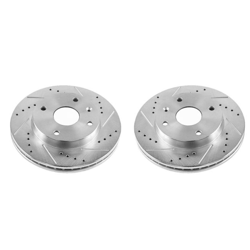 PSB Evolution Drill/Slot Rotor - Power Stop 04-08 Suzuki Forenza Front Evolution Drilled & Slotted Rotors - Pair