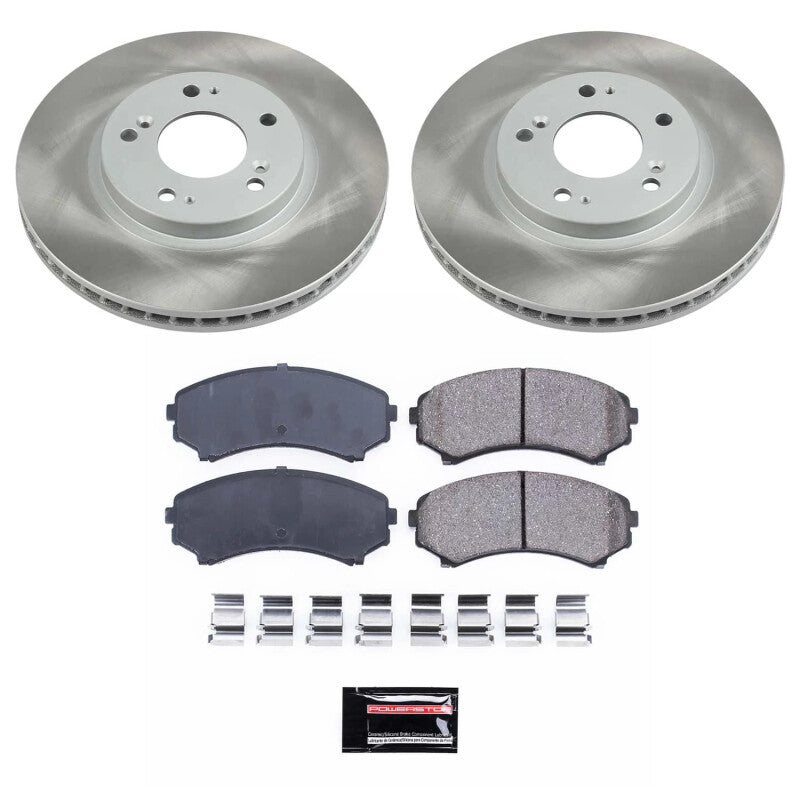 PSB Semi-Coated Rotor Kits - Power Stop 10-11 Mitsubishi Endeavor Front Semi-Coated Rotor Kit