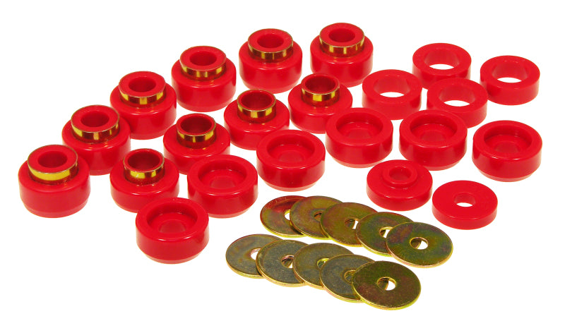 PRO Body/Subframe Bush - Red - Prothane 87-96 Jeep Wrangler Body Mount - Red