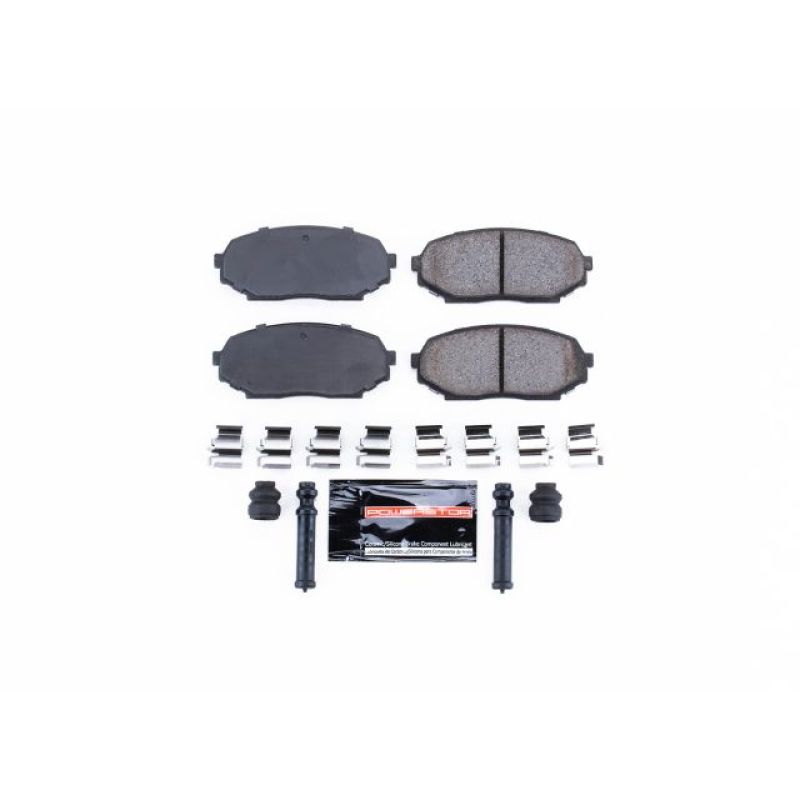 PSB Z23 Evolution Brake Pads - Power Stop 90-93 Geo Storm Front Z23 Evolution Sport Brake Pads w/Hardware