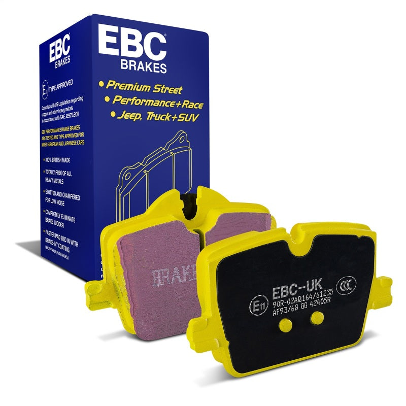 EBC Yellowstuff Brake Pad Sets - EBC 2019+ BMW Z4 G29 2.0T Yellowstuff Rear Brake Pads