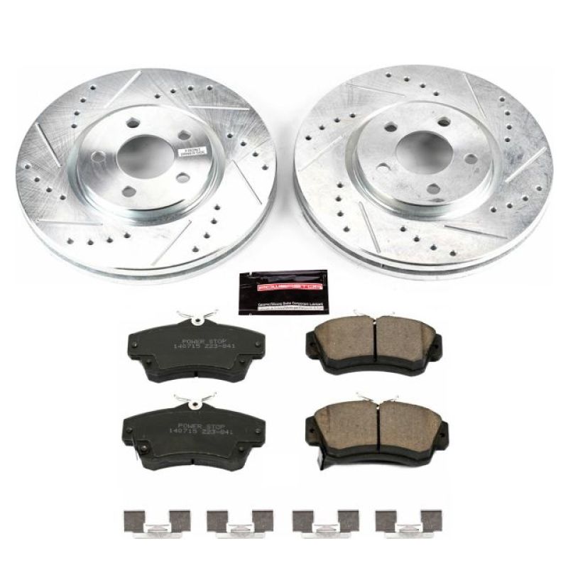 PSB Z23 Evolution Kit - Power Stop 03-09 Chrysler PT Cruiser Front Z23 Evolution Sport Brake Kit