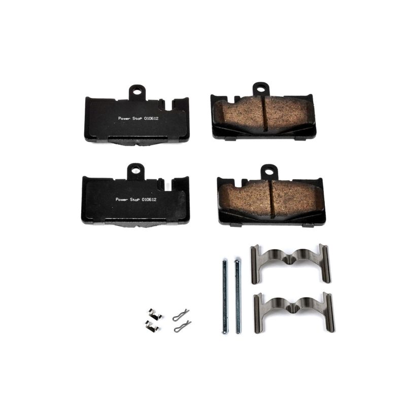 PSB Z17 Evolution Brake Pads - Power Stop 01-06 Lexus LS430 Rear Z17 Evolution Ceramic Brake Pads w/Hardware