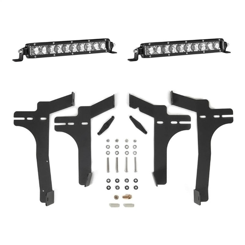 RIG Grill Kit - SR Series - Rigid Industries 24+ Toyota  Tacoma 10in. SR-Series Grill Kit