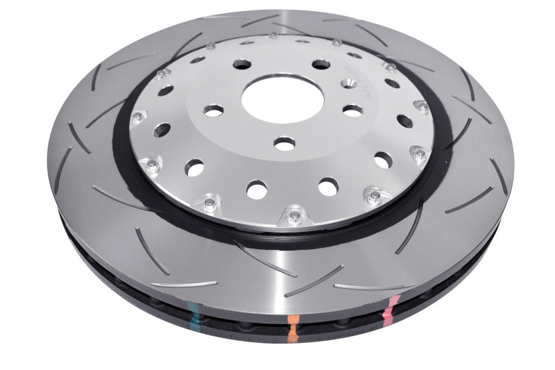 DBA 5000 Series Slotted Rotors - DBA 06-17 Audi RS3 4V Sedan 5000 Fully Assembled 2-Pc Silver Hat T3 Slot Rotor