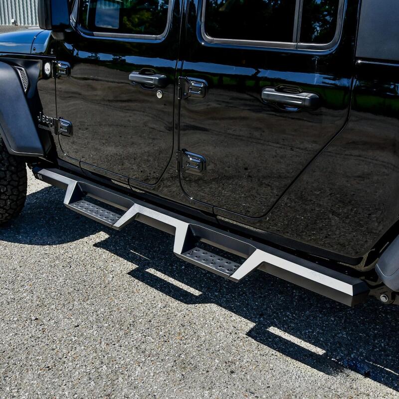 WES Nerf Bars - HDX Drop - Westin 2020 Jeep Gladiator HDX Drop Nerf Step Bars - Textured Black